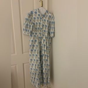 Julia Amory India Amory Puff Sleeve Long Dress